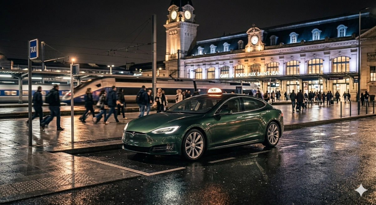 Taxi Gare Saint-Jean Bordeaux disponible 24h sur 24